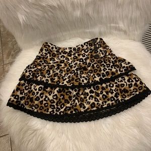 Kids R US leopard girl's short skirt